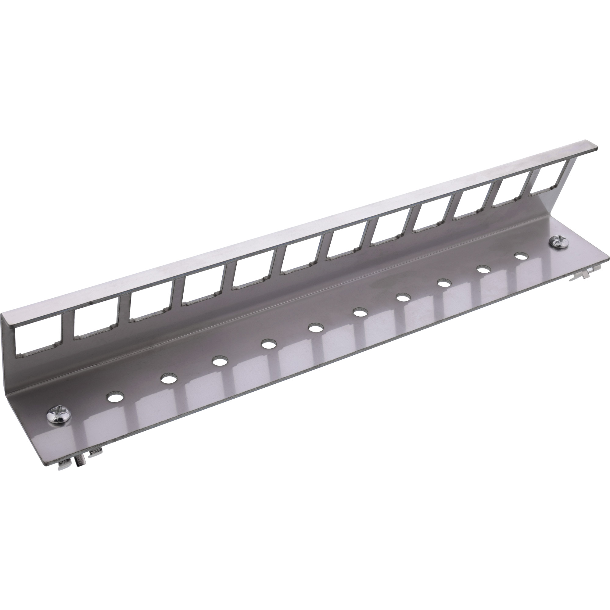 InLine® Keystone SNAP-In Metall-Modulhalter, 12-fach für Hutschiene