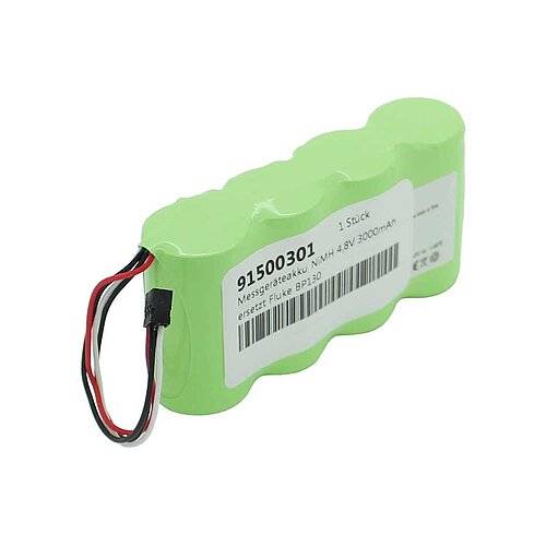 Messgeräteakku NiMH 4,8V 3000mAh ersetzt Fluke BP130 Messgeräteakku NiMH 4,8V 3000mAh ersetzt Fluke BP130