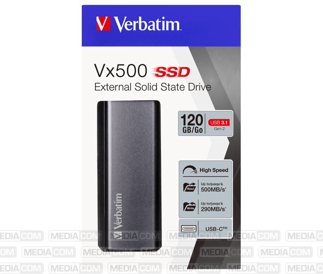 SSD 120GB, USB 3.2, Typ A-C, Vx500 SSD 120GB, USB 3.2, Typ A-C, Vx500