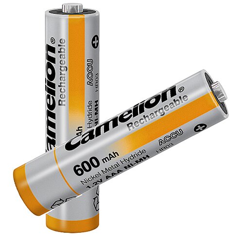 2x Camelion NiMH AAA Micro 600mAh HR03 Classic Akku