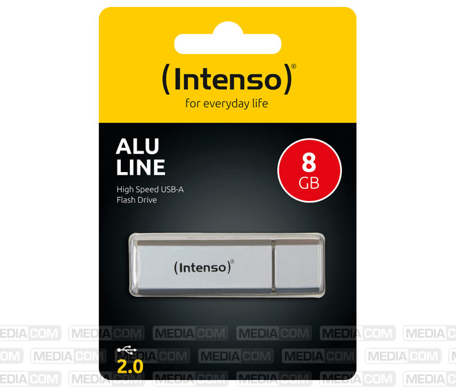 USB 2.0 Stick 8GB, Alu Line, silber USB 2.0 Stick 8GB, Alu Line, silber