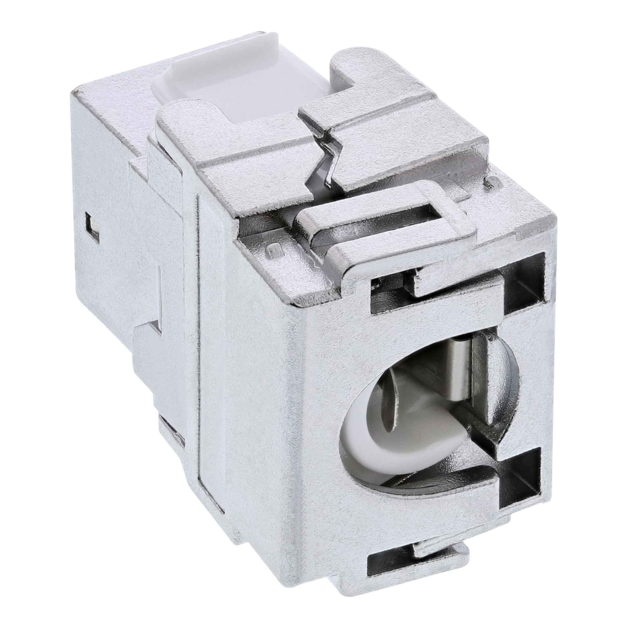 Inline® Premium Keystone RJ45 Buchse / LSA Einsatz, SNAP-In, Cat.6a