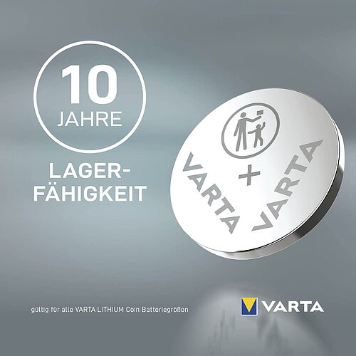 10x Varta CR2032 Lithium Knopfzelle 3V Batterie