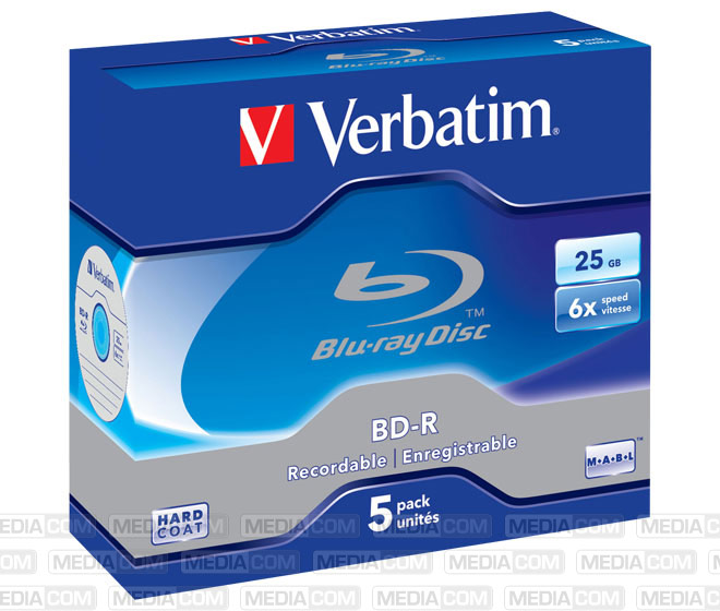 BD-R 25GB/1-6x Jewelcase (5 Disc)