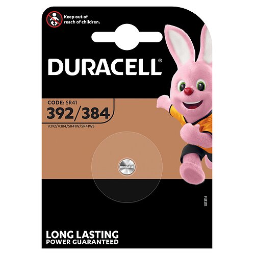SR41 392 / 384 MultiDrain Silberoxid Batterie Duracell 1,55 V - 1er Verpackung
