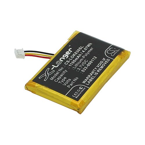 Ersatzakku LiPoly 3,7V 1100mAh ersetzt Logitech 533-000112