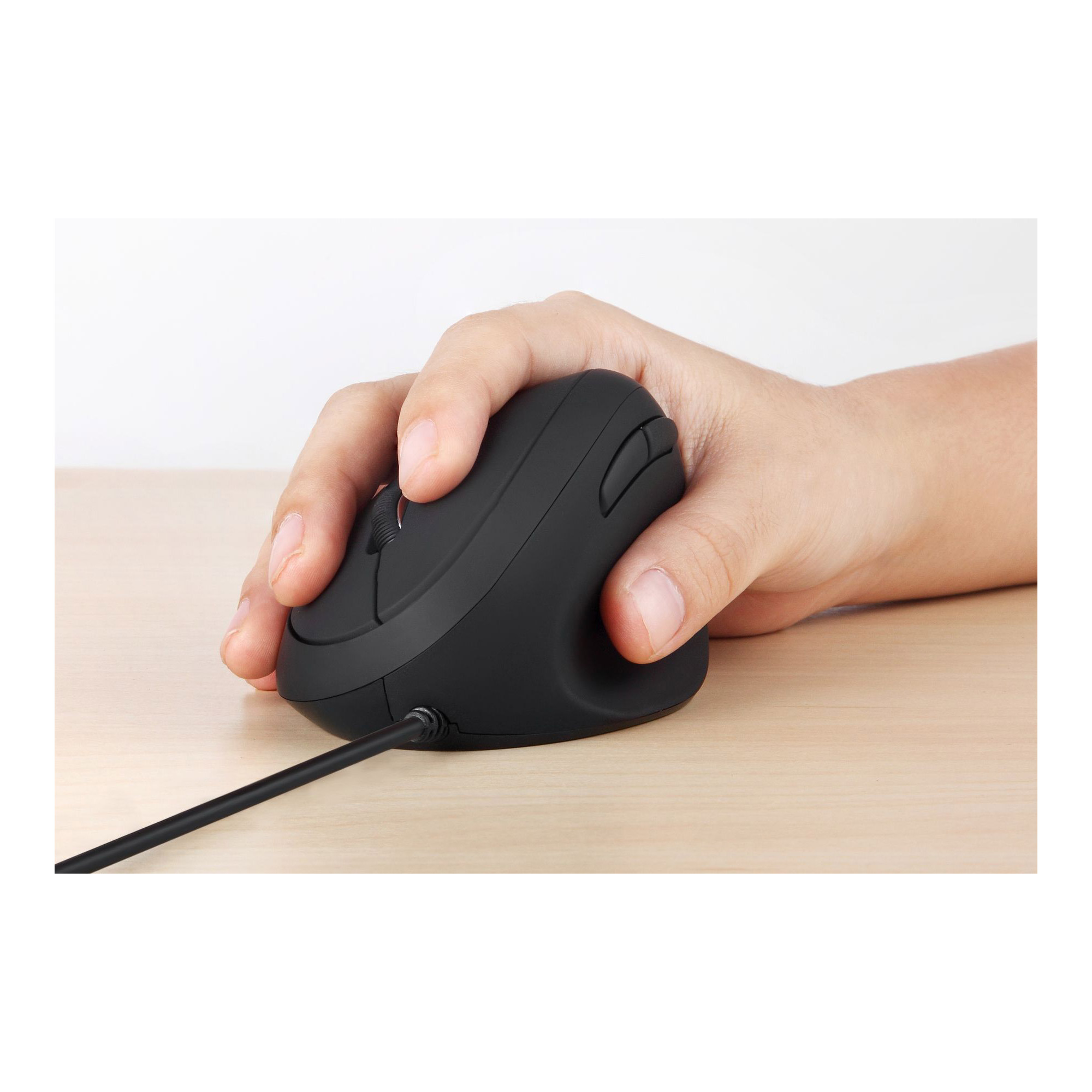 Perixx PERIMICE-519, kleine ergonomische Rechtshänder-Maus, USB-Kabel, schwarz Perixx PERIMICE-519, kleine ergonomische Rechtshänder-Maus, USB-Kabel, schwarz