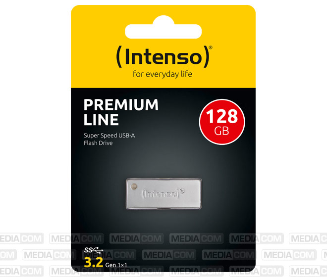 USB 3.2 Stick 128GB, Premium Line, Metall, silber USB 3.2 Stick 128GB, Premium Line, Metall, silber