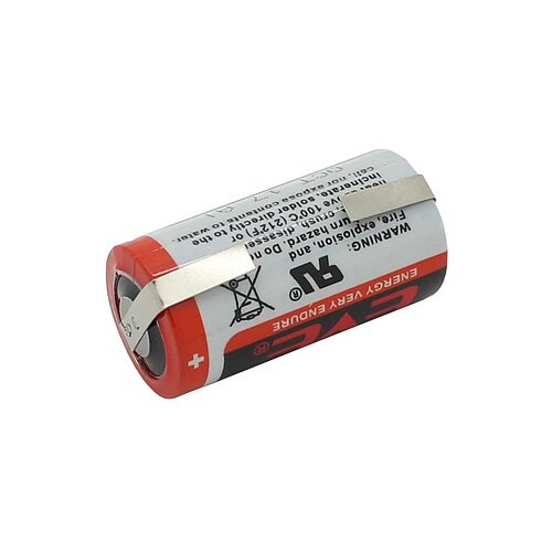 EVE CR17335 2/3A 3V mit Lötfahnen U-Form EVE CR17335 2/3A 3V mit Lötfahnen U-Form