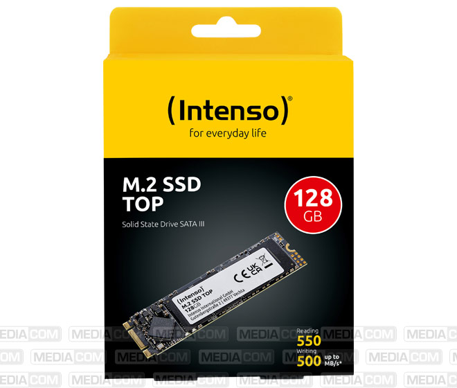 SSD 128GB, SATA-III, M.2 2280, Top