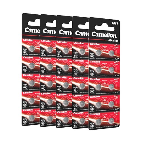 50x Camelion AG7 LR57 LR927 395 1.5V Alkaline Knopfzelle