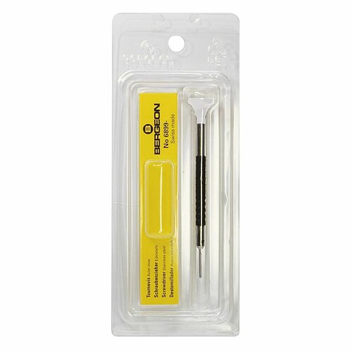 Bergeon - Uhrmacher Schraubendreher 6899-060 Schlitz 0,6mm weiß