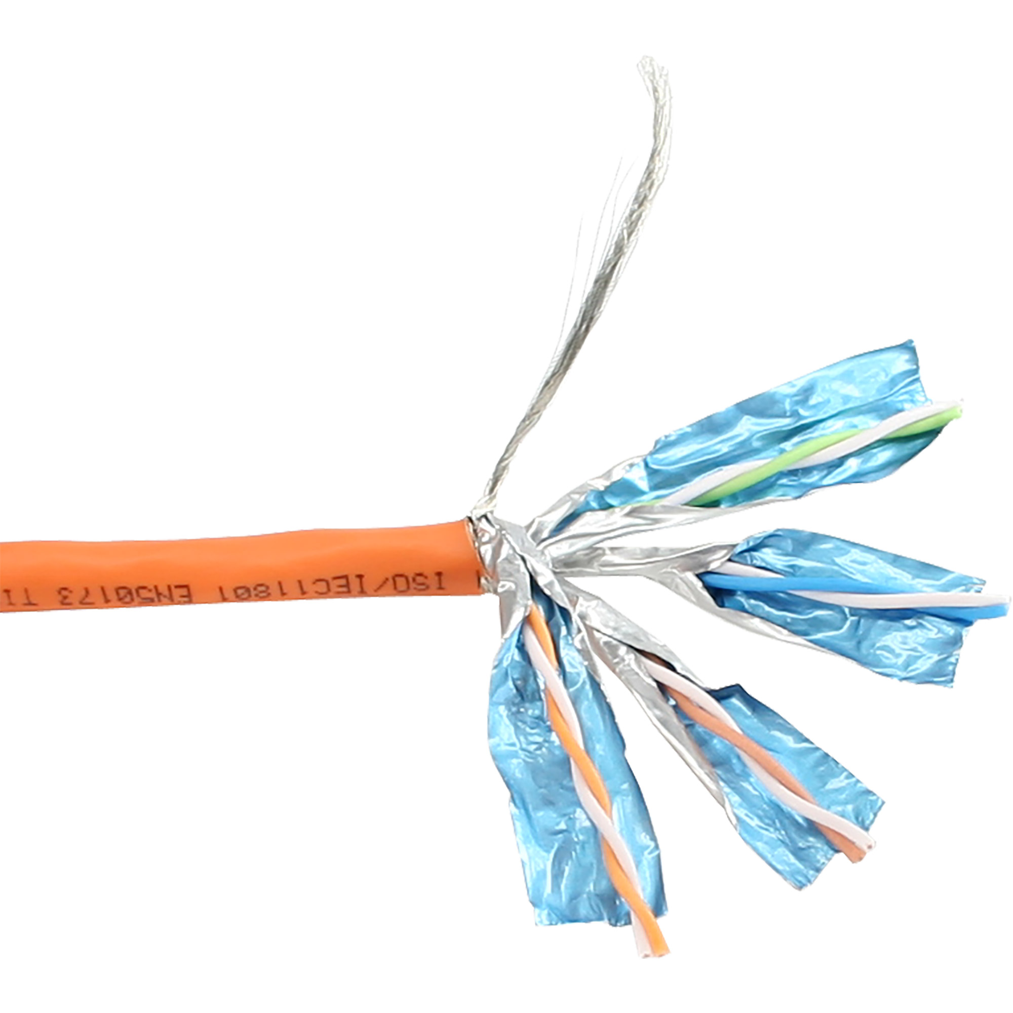 Inline® Verlegekabel Cat.6, 250MHz, S/FTP (PiMf), CU, AWG23, halogenfrei, 100m