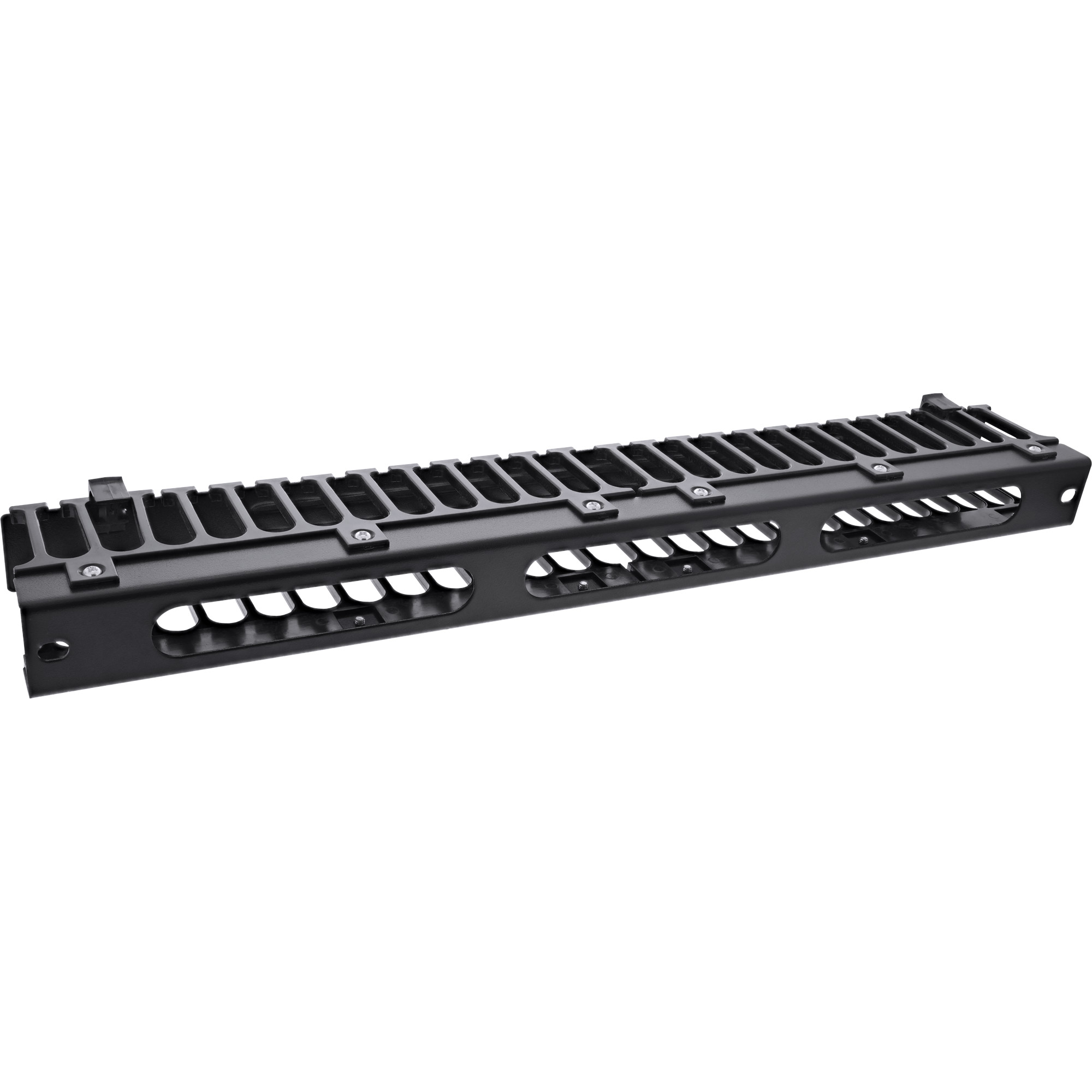 Inline® 19" Kabel-Rangierpanel, 1HE, RAL 9005, schwarz