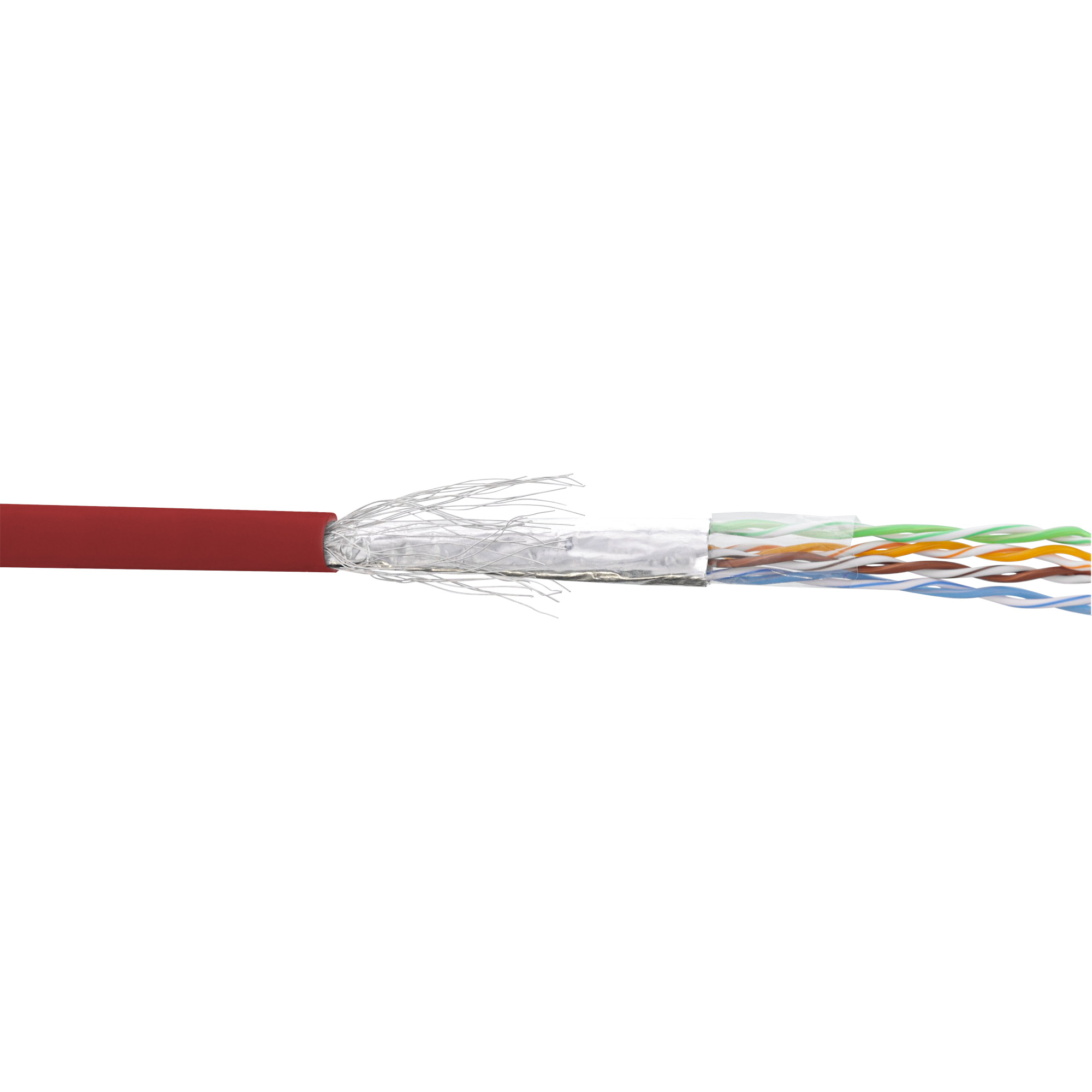 Inline® Patchkabel Cat.5e, rot, SF/UTP, AWG26, PVC, 100m Inline® Patchkabel Cat.5e, rot, SF/UTP, AWG26, PVC, 100m