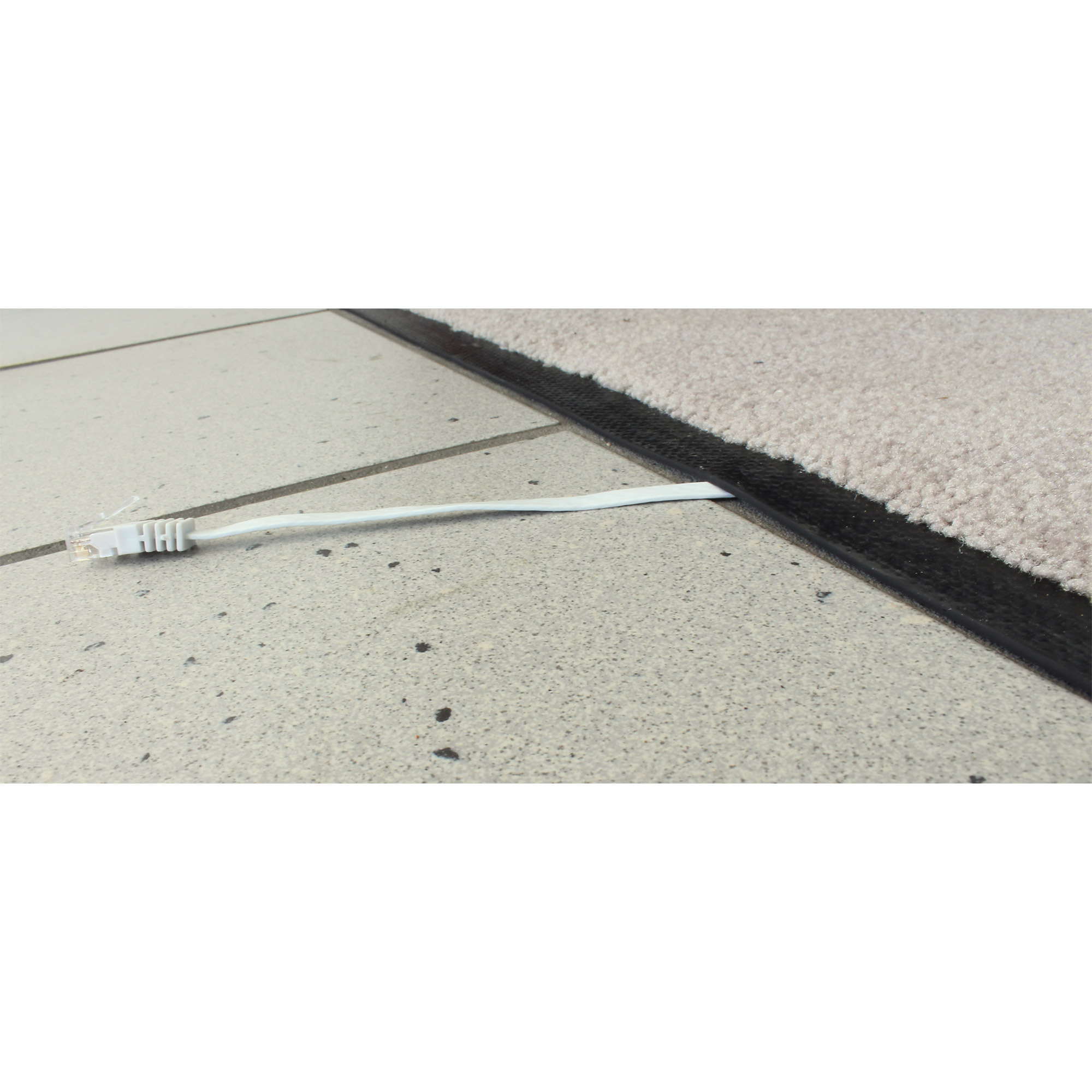 Inline® Patchkabel flach - U/UTP- Cat.6 - Schwarz - 3m