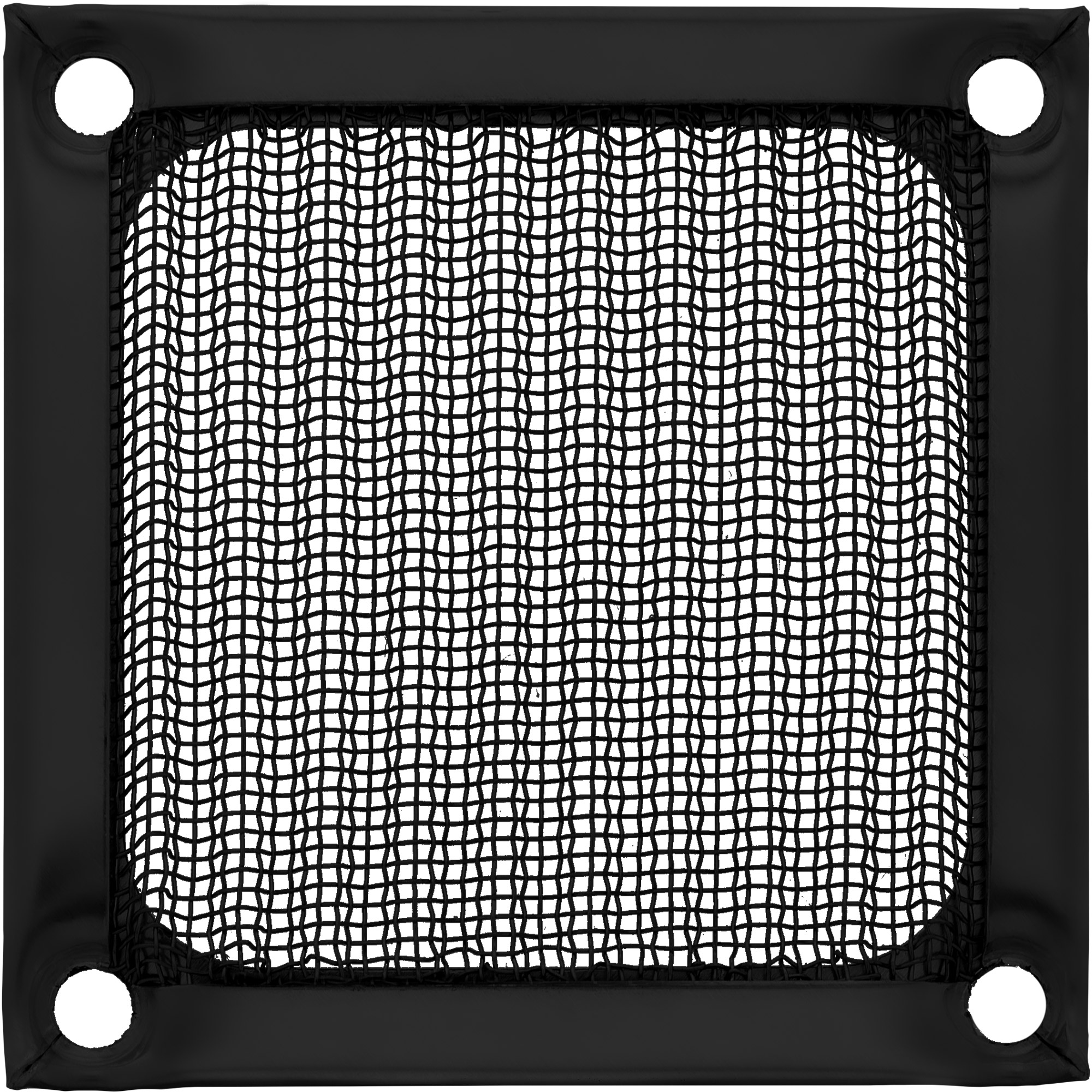 Inline® Lüftergitter, Aluminium Filter, 60x60mm, schwarz