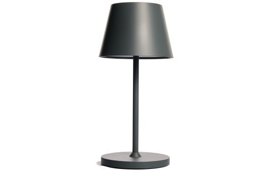 LED-Tischleuchte ROLF KERN „Club Mini“ 25cm, Basaltgrau, Akku, dimmbar