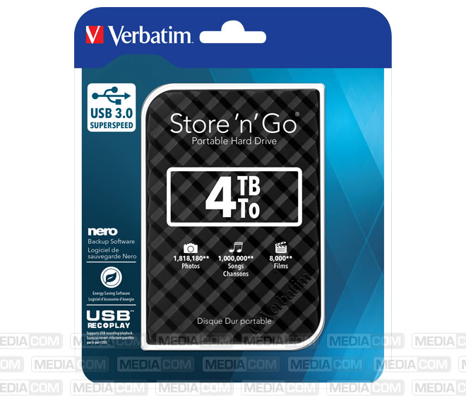 Festplatte 4TB, USB 3.0, 6.35cm (2.5''), schwarz Festplatte 4TB, USB 3.0, 6.35cm (2.5''), schwarz