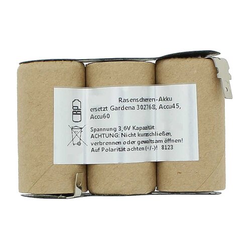 Gartengeräteakku NiMH 3,6V 2000mAh ersetzt Gardena 302768