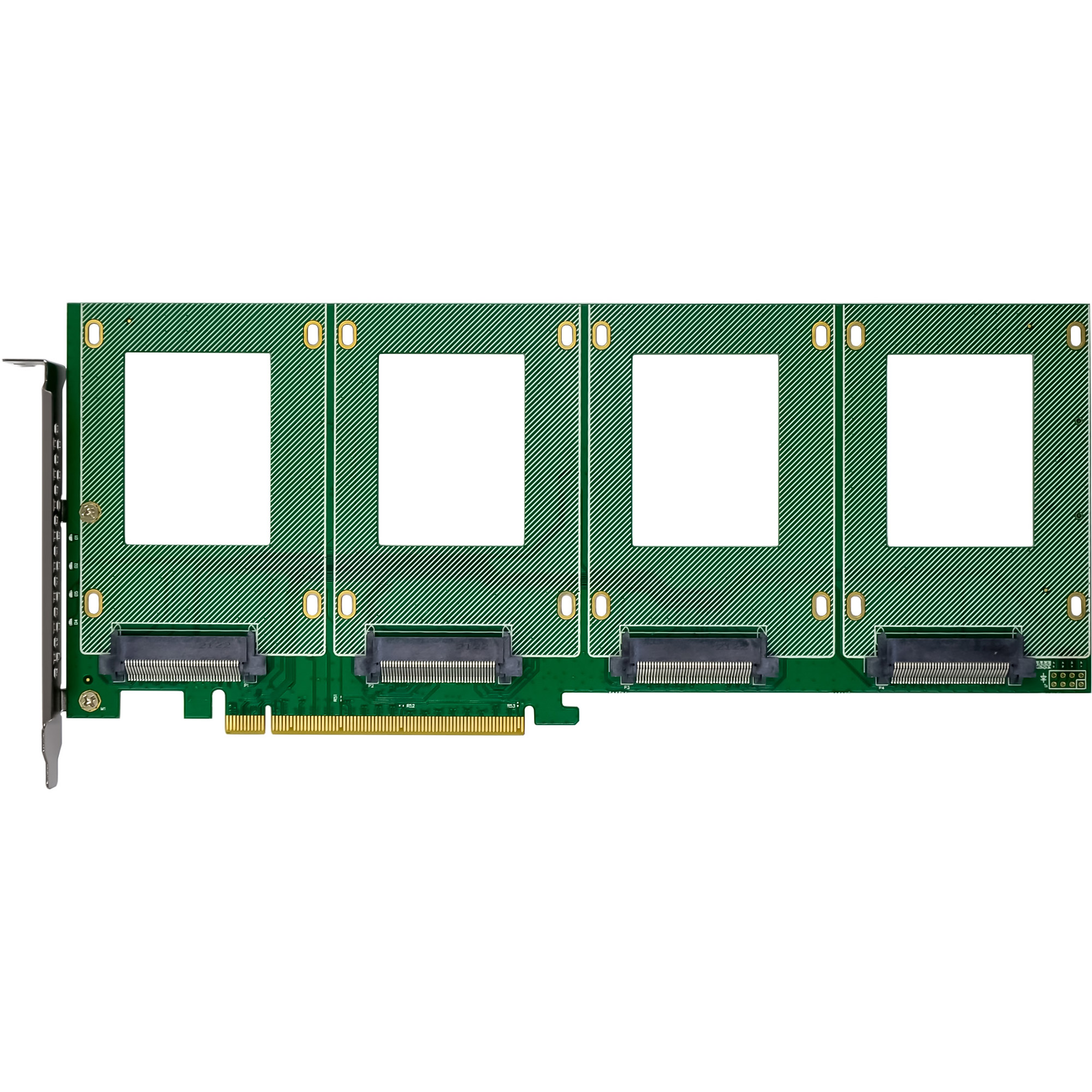 InLine® PCIe Karte zu 4x intern U.2 NVMe SFF-8639 - Bifurcation, PCIe x16