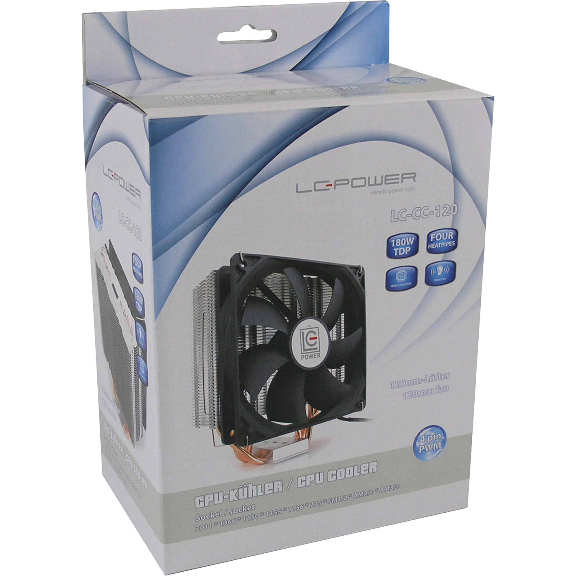 LC-Power LC-CC-120, CPU-Kühler Cosmo-Cool für Intel LGA und AMD bis 180W LC-Power LC-CC-120, CPU-Kühler Cosmo-Cool für Intel LGA und AMD bis 180W