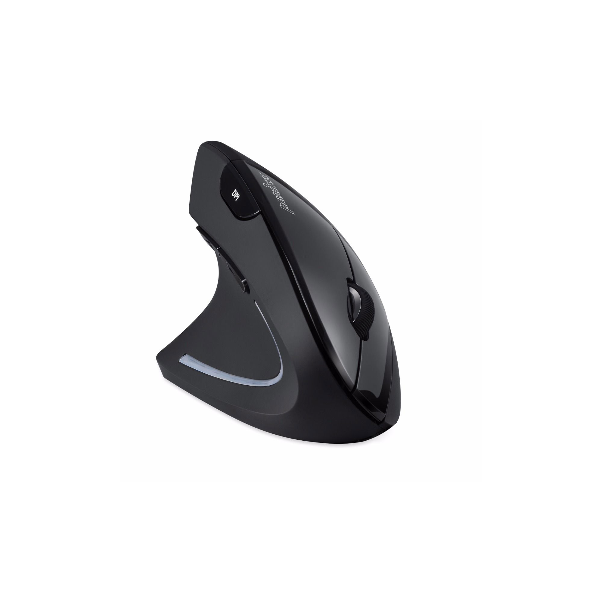 Perixx PERIMICE-713 L, ergonomische Maus, für LinksHänder, vertikal, schwarz