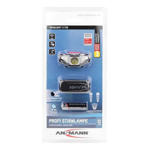 Ansmann Headlight HD70B 1600-0260