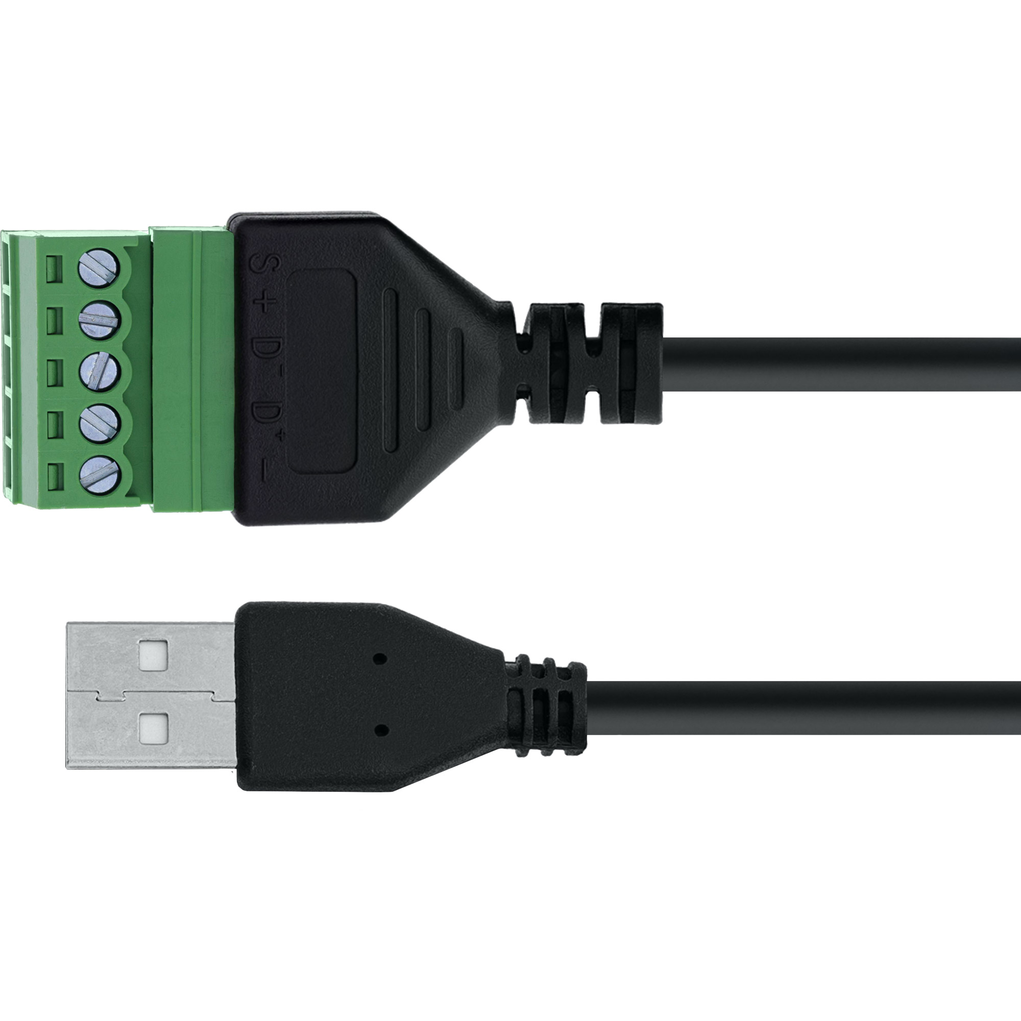 InLine® USB-A Stecker an Terminalblock, 5-polig, mit Kabel InLine® USB-A Stecker an Terminalblock, 5-polig, mit Kabel