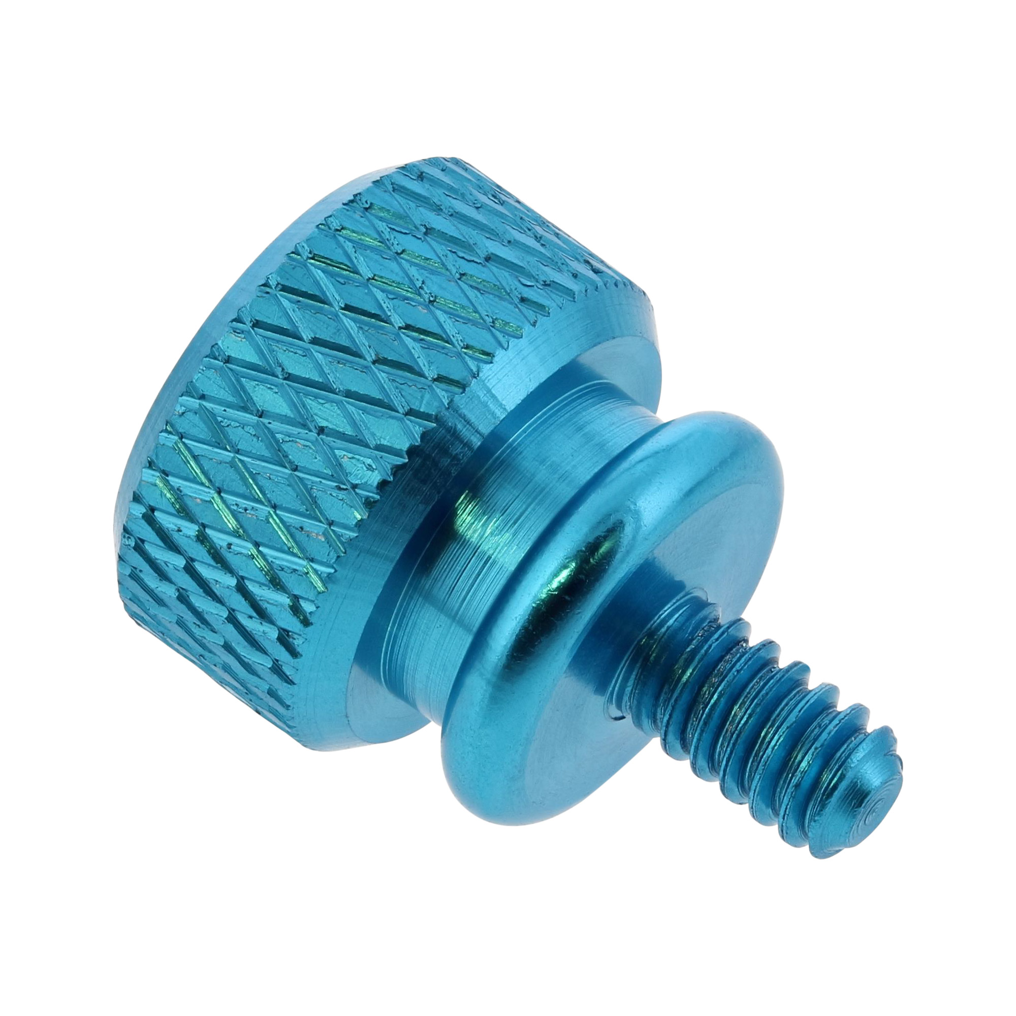 10x Inline® Rändelschrauben für Gehäuse, Alu, blau