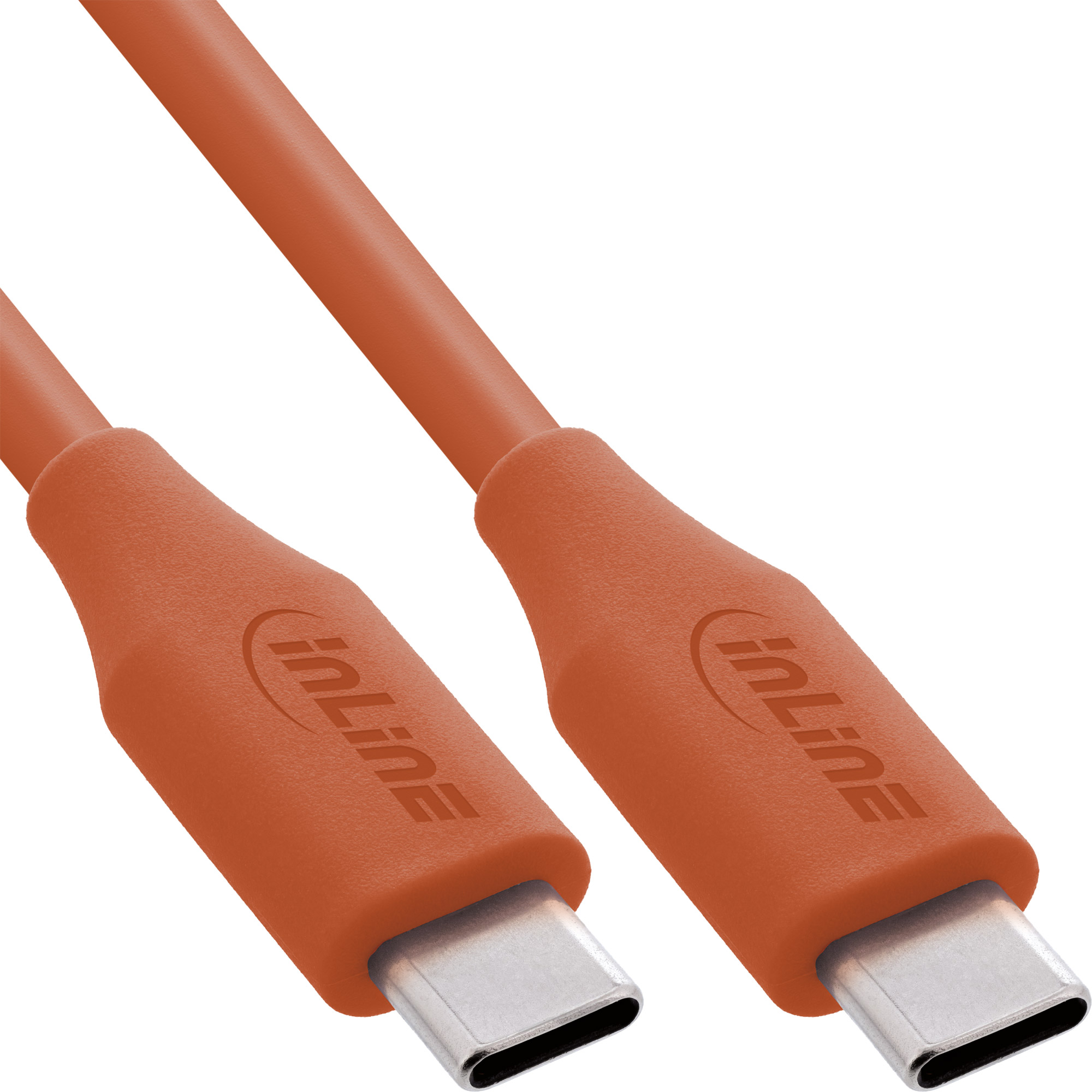 InLine® "Colour your Charge" USB-C Schnellladekabel 100W Orange 1m InLine® "Colour your Charge" USB-C Schnellladekabel 100W Orange 1m