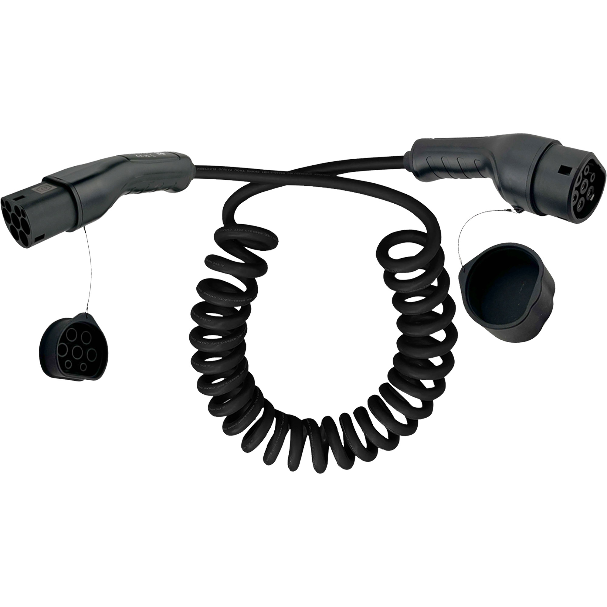 Inline® EV Spiral-Autoladekabel 11kW Typ2, 3-phasig, 5m Inline® EV Spiral-Autoladekabel 11kW Typ2, 3-phasig, 5m