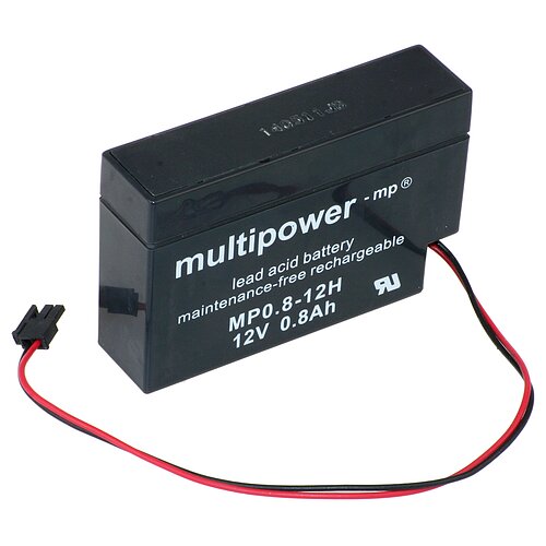 Multipower MP0.8-12H AGM 12V 0,8Ah - Molex Stecker