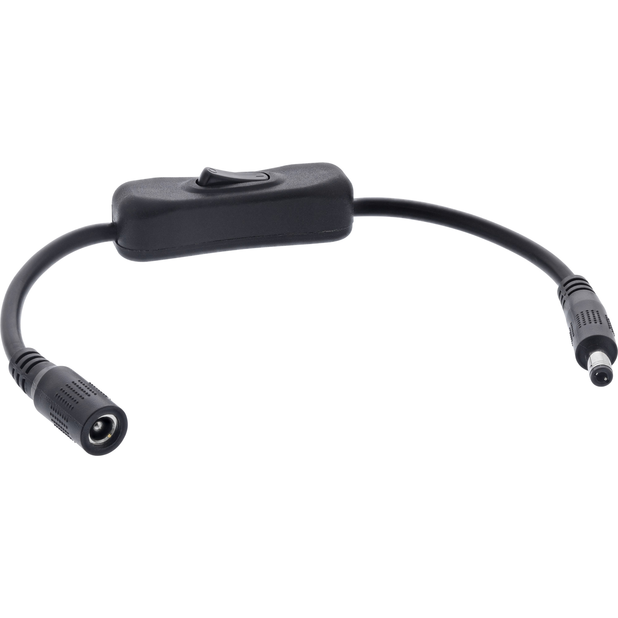 InLine® DC Kabel mit Schalter, DC ST/BU 5,5x2,5mm, AWG 18, schwarz, 0,20m InLine® DC Kabel mit Schalter, DC ST/BU 5,5x2,5mm, AWG 18, schwarz, 0,20m