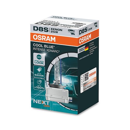 OSRAM D8S 12V+24V 25W PK32D-1 XENARC COOL BLUE INTENSE NextGen. 6200K +150%
