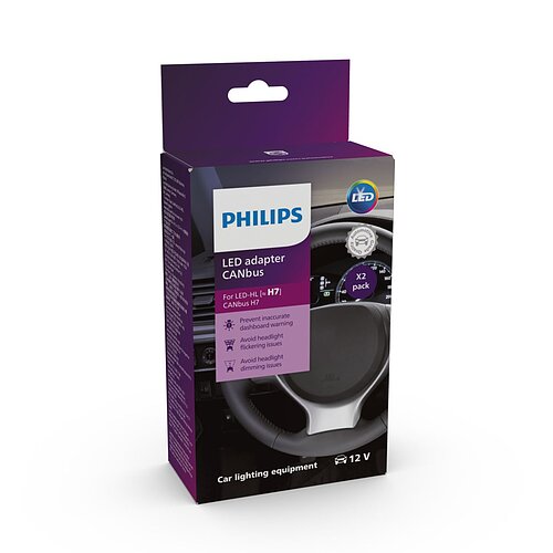 Philips LED Adapter Canbus CEA H7 12V X2 2 Stück
