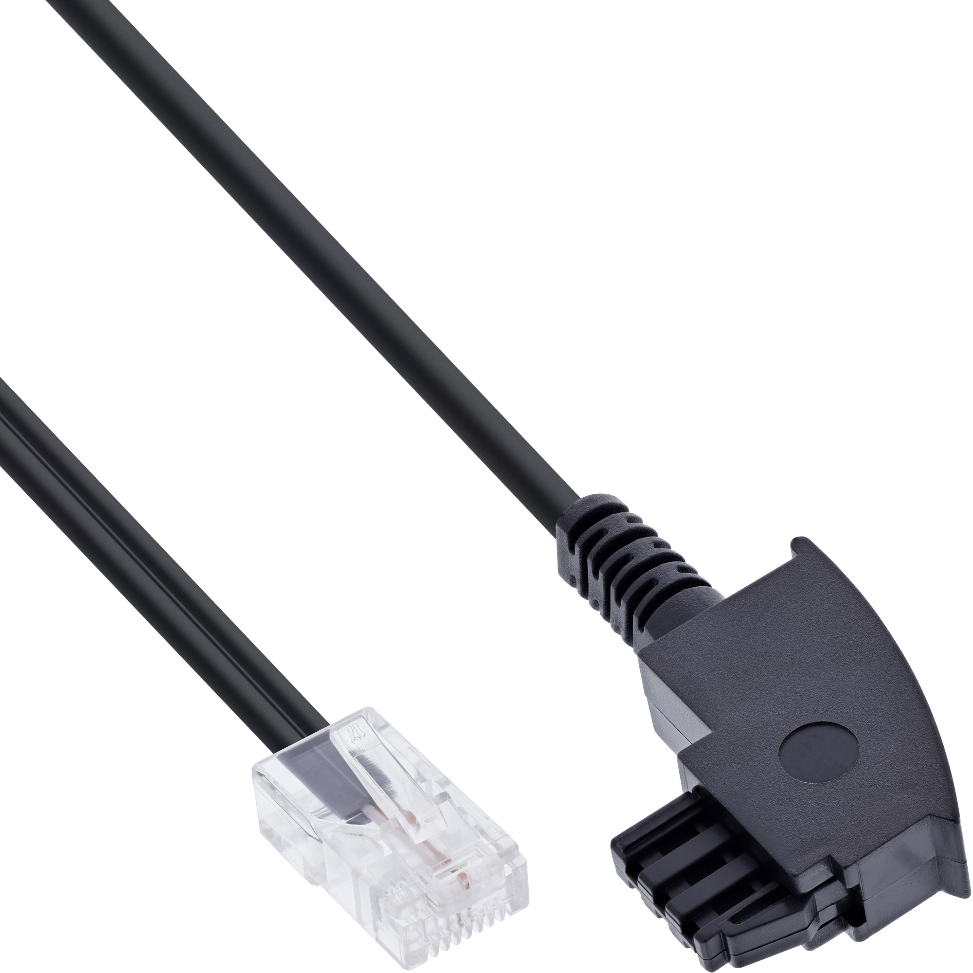 Inline® TAE-F Kabel für DSL-Router, TAE-F Stecker an RJ45 8P2C, 6m