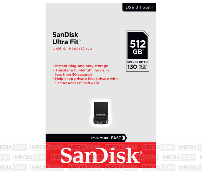 USB 3.1 Stick 512GB, Ultra Fit USB 3.1 Stick 512GB, Ultra Fit
