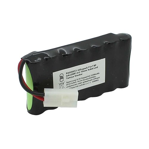 Akkupack NiMH 8,4V 2200mAh F1x7 BP AA2200P mit 70mm Kabel und Tamiya-Stecker Akkupack NiMH 8,4V 2200mAh F1x7 BP AA2200P mit 70mm Kabel und Tamiya-Stecker