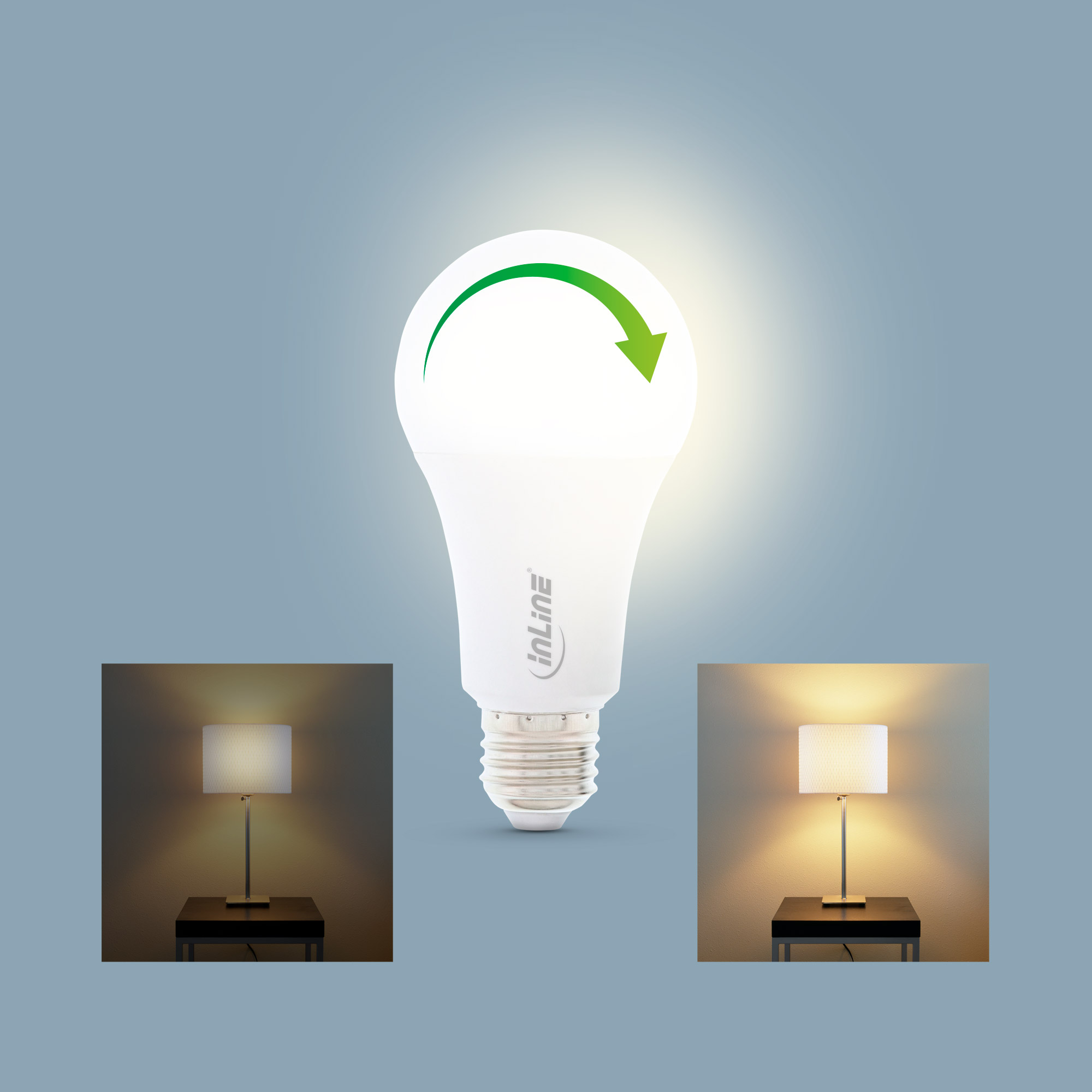 Inline® SmartHome LED Lampe RGB E27, 900LM