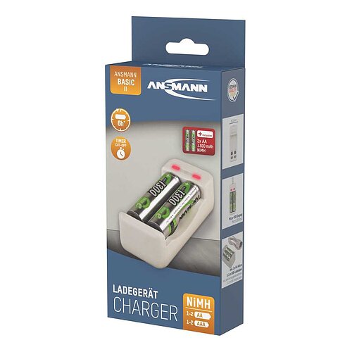 Ansmann Basic II inkl. 2x AA 1300mAh 1001-0119-01