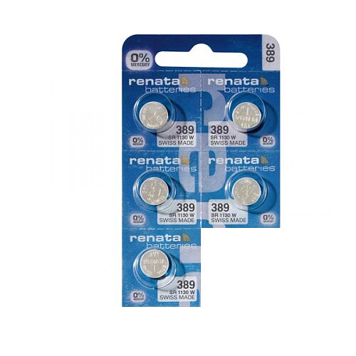 5x Renata SR1130W SR54 389 Silberoxid Batterie 1,55 V