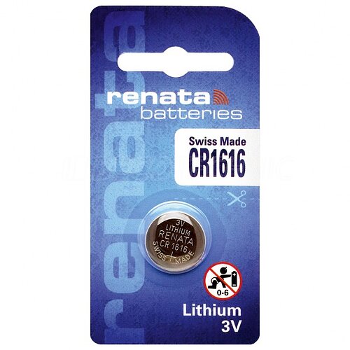 10x Renata CR1616 Lithium Knopfzelle 3V Batterie 