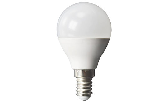LED Tropfenlampe McShine, E14, 6W, 480lm, 160°, 3000K, warmweiß, Ø45x78mm