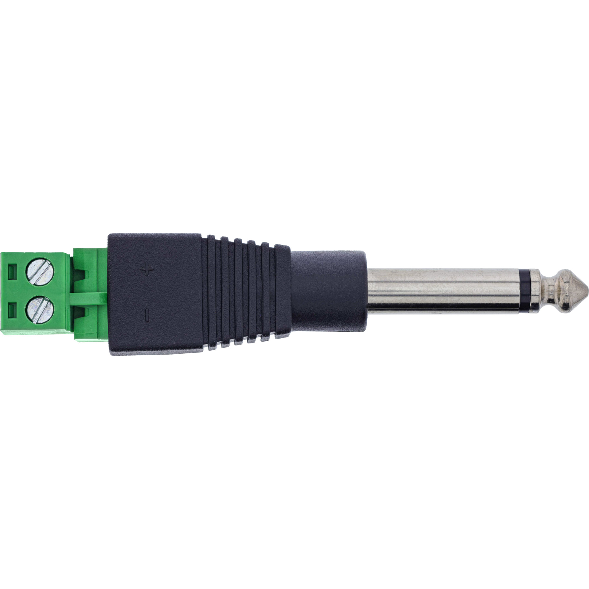 InLine® 6,35mm Klinkenstecker an Terminalblock, Mono, 2-polig