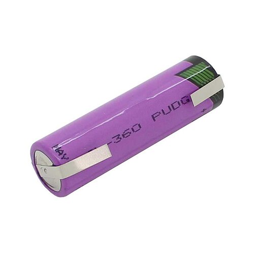 Tadiran Lithium SL-360/T AA 3,6V mit Lötfahnen U-Form Tadiran Lithium SL-360/T AA 3,6V mit Lötfahnen U-Form