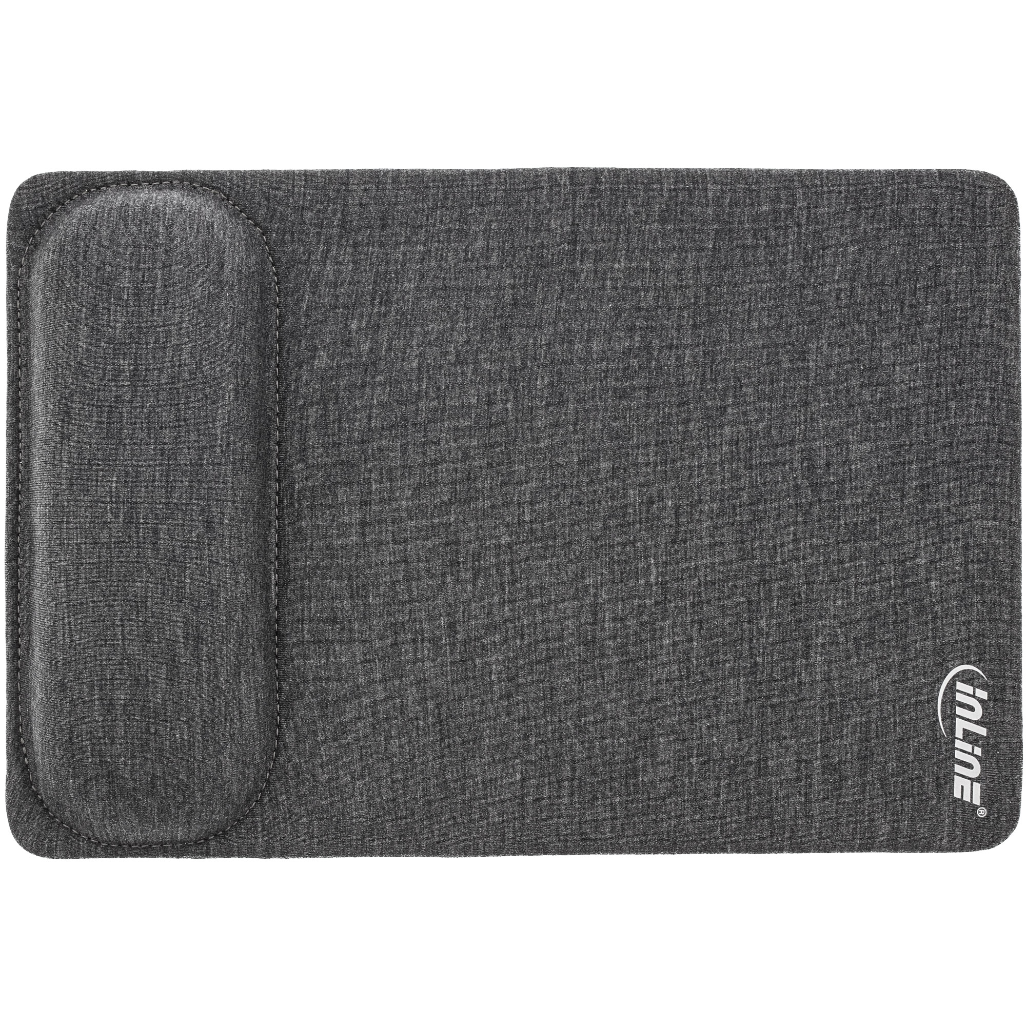 Inline® Mauspad mit Handballenauflage, textil, schwarz