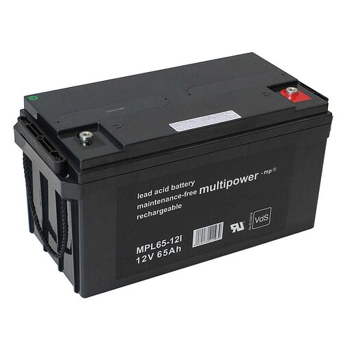 Multipower MPL65-12I AGM 12 V 65 Ah - M6 Schraubanschluss Multipower MPL65-12I AGM 12 V 65 Ah - M6 Schraubanschluss