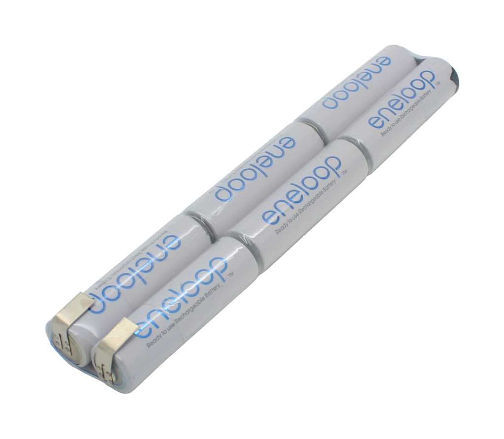 Akkupack NiMH 7,2V 2000mAh L2x3 HR-3UTGA Eneloop mit Lötfahnen Akkupack NiMH 7,2V 2000mAh L2x3 HR-3UTGA Eneloop mit Lötfahnen
