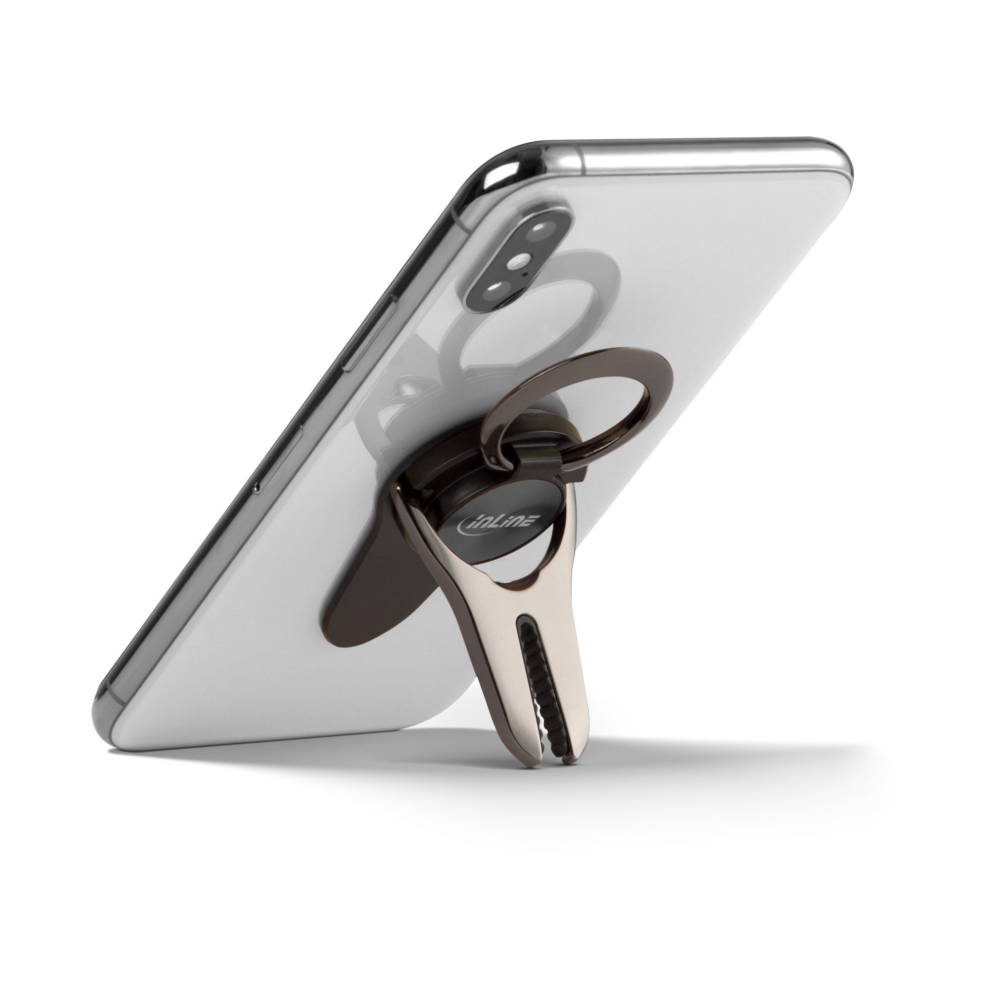 Inline® Smartphone 3in1 Smartclip, schwarz
